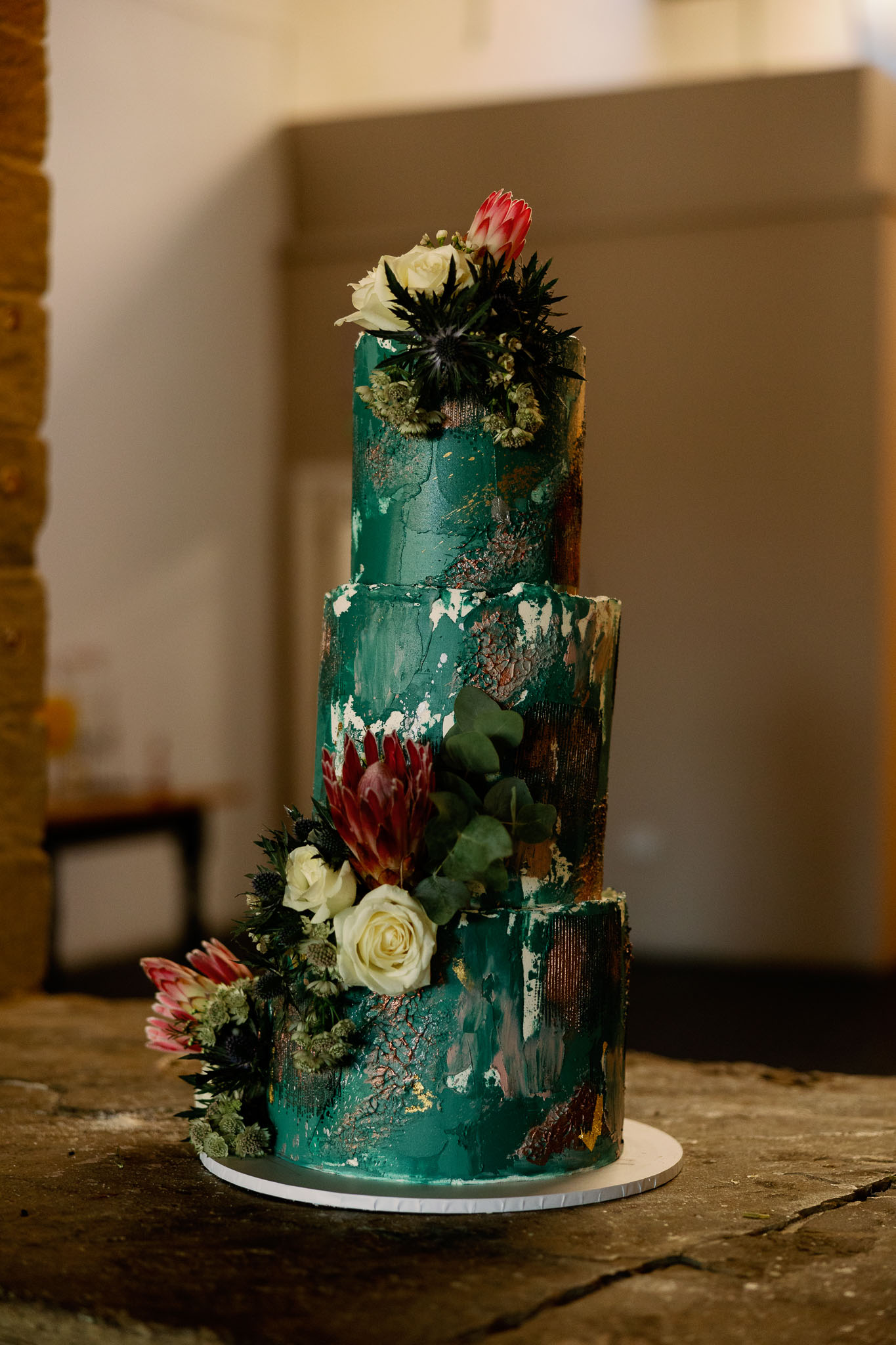 Amazing green wedding cake 