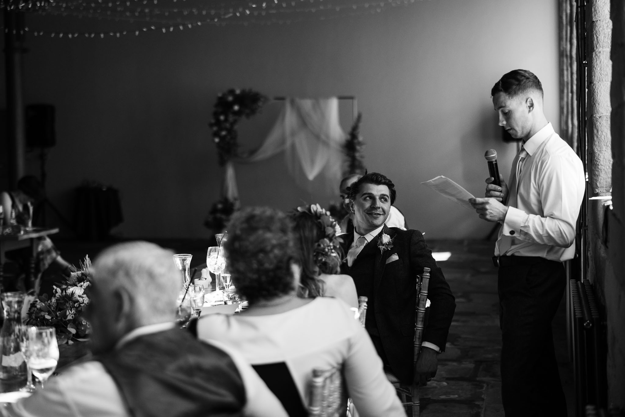 Speeches at a wedding in Halifax 