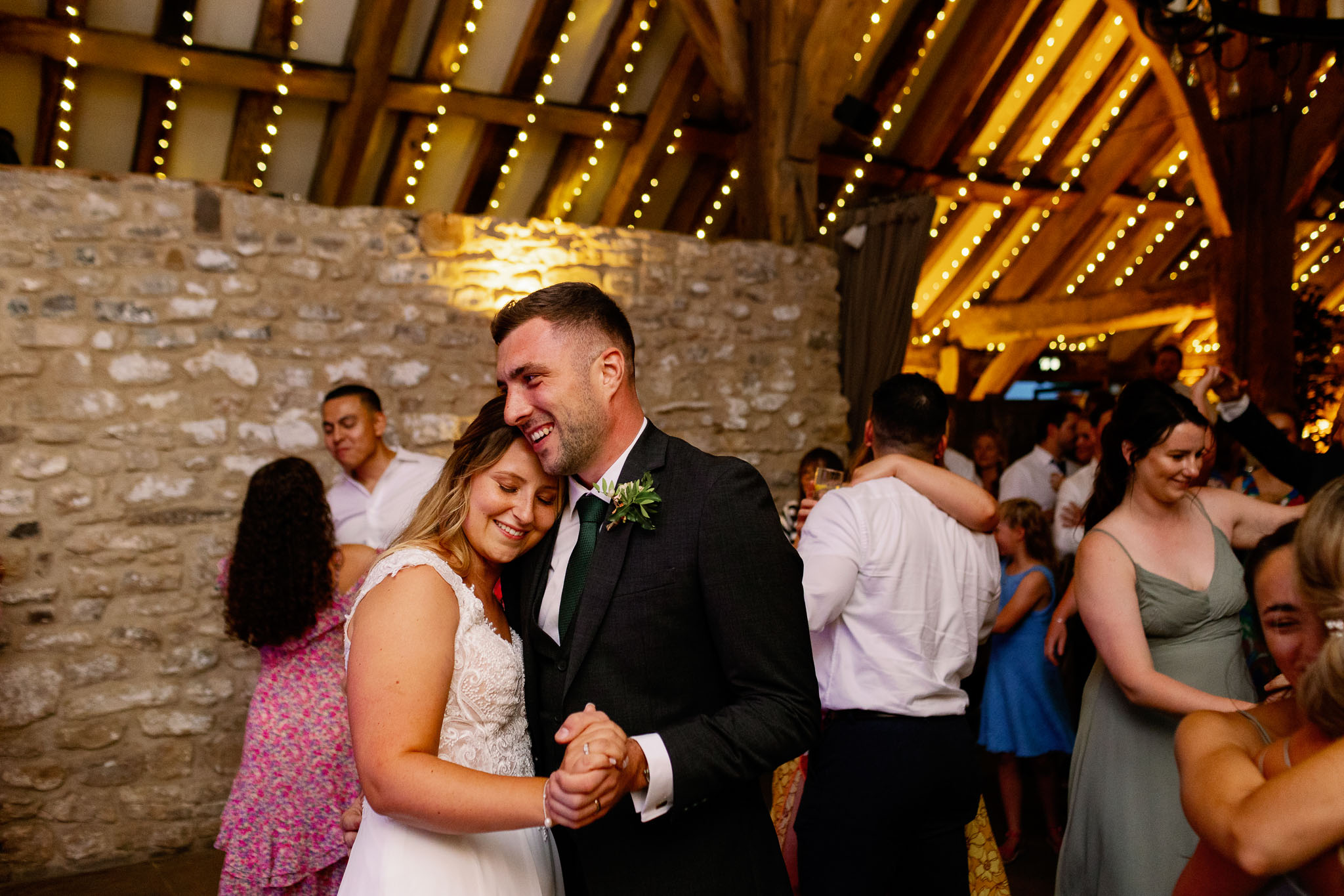 Bride and groom first dance at Devonshire Arms Bolton Abbey 