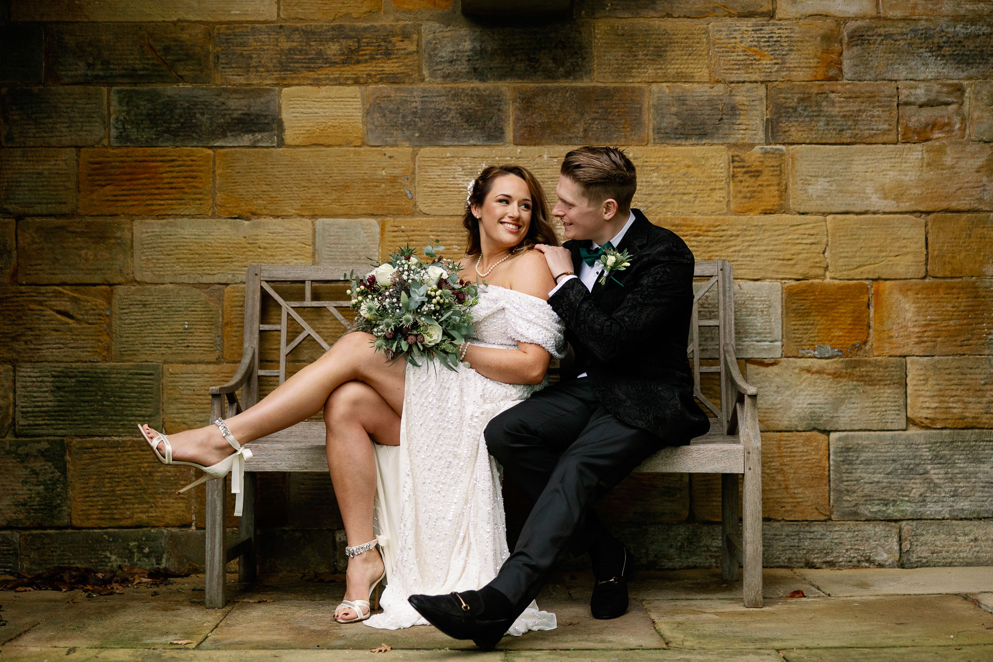 Gorgeous bride and groom portraits at Rudding Park in North Yorkshire