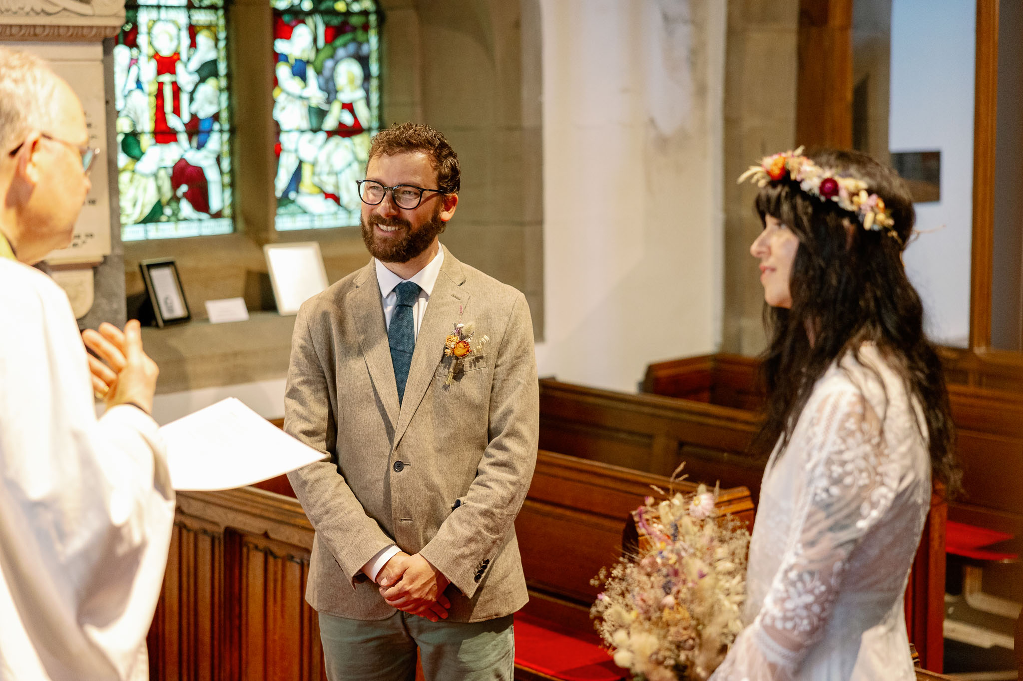 An intimate Haworth Wedding Blessing