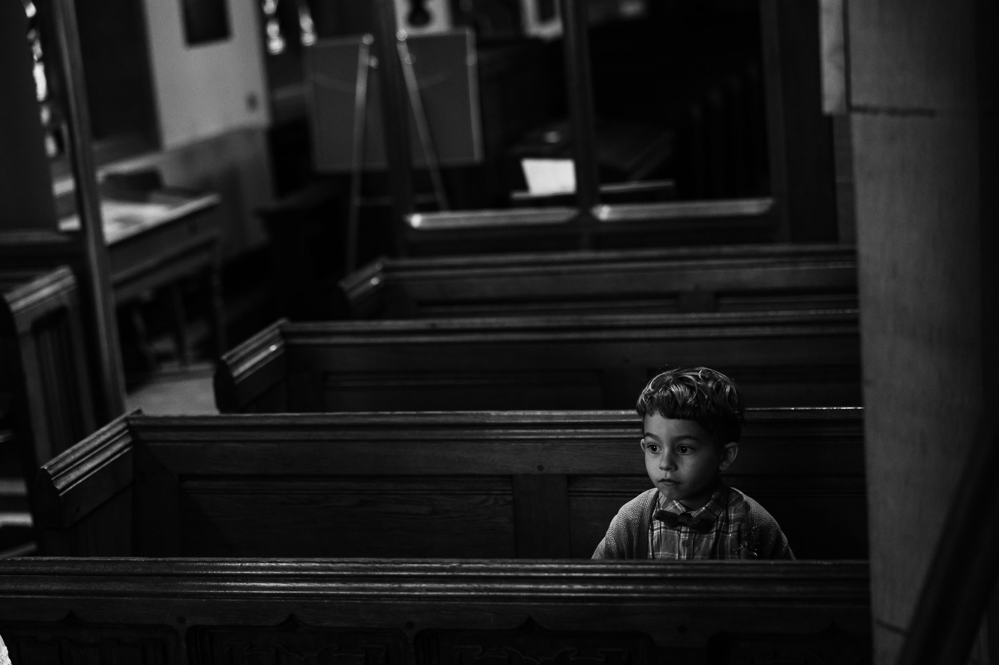 Child in church in Haworth getting married 